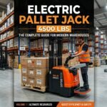 Electric pallet jack 4500 lbs capacity used in warehouse material handling and logistics operations