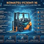Komatsu FG30HT-16 forklift truck for heavy-duty industrial lifting and warehouse material handling